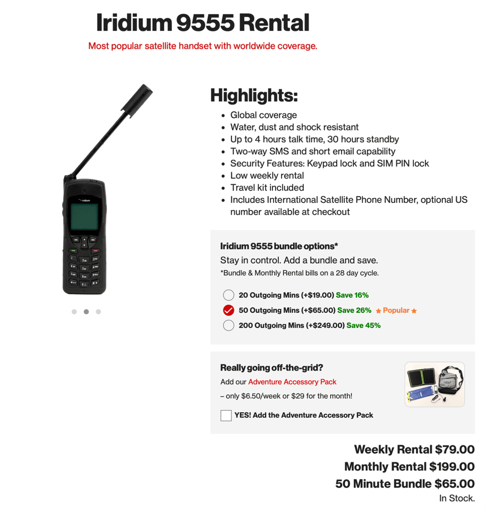 Verizon Satellite Phone